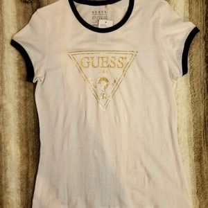 NWT Guess Women's Ringer Tee